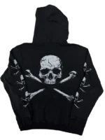 Black Skull Hoodie V2 f