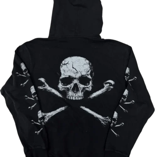 Black Skull Hoodie V2 f