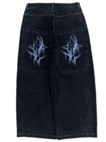 Black Wide Leg GLOE Cross Jeans v2