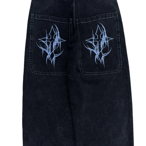 Black Wide Leg GLOE Cross Jeans v2