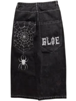 Black Wide Leg GLOE Spider Jeans v2