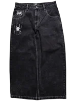 Black Wide Leg GLOE Spider Jeans v2 g